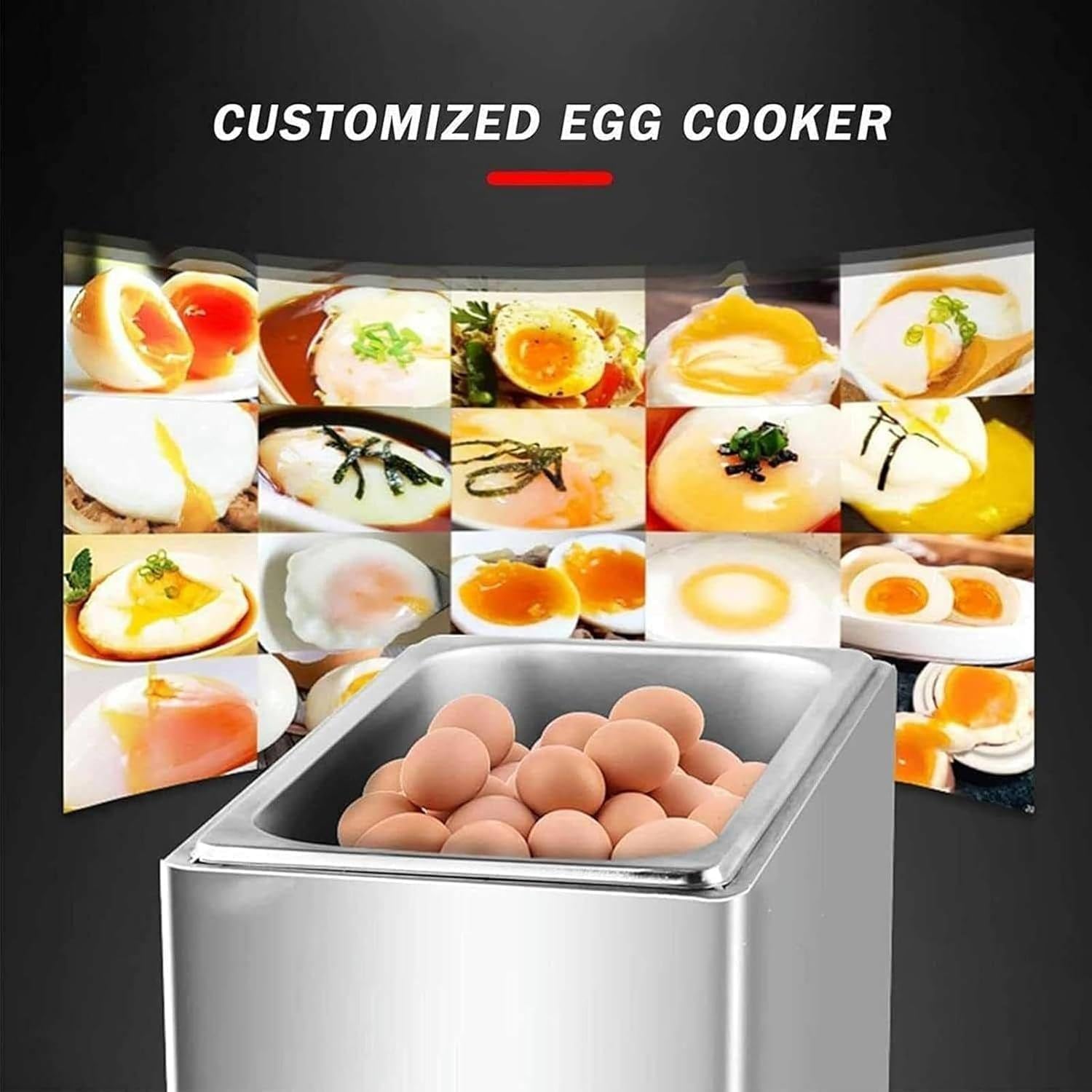 Hot Spring Egg Cooker, Commercial Egg Boiler Machine, 50 Egg Capacity, Intelligent Automatic Half-Boiled Egg Soft-Boiled Egg Machine, Electric Egg Cooker,