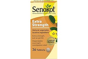 Senokot Extra Strength Natural Laxative: Gentle Overnight Constipation Relief