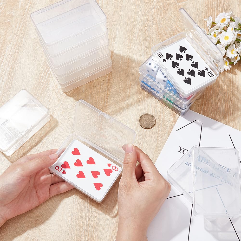 AHANDMAKER 64 scatole di plastica per carte da gioco standard