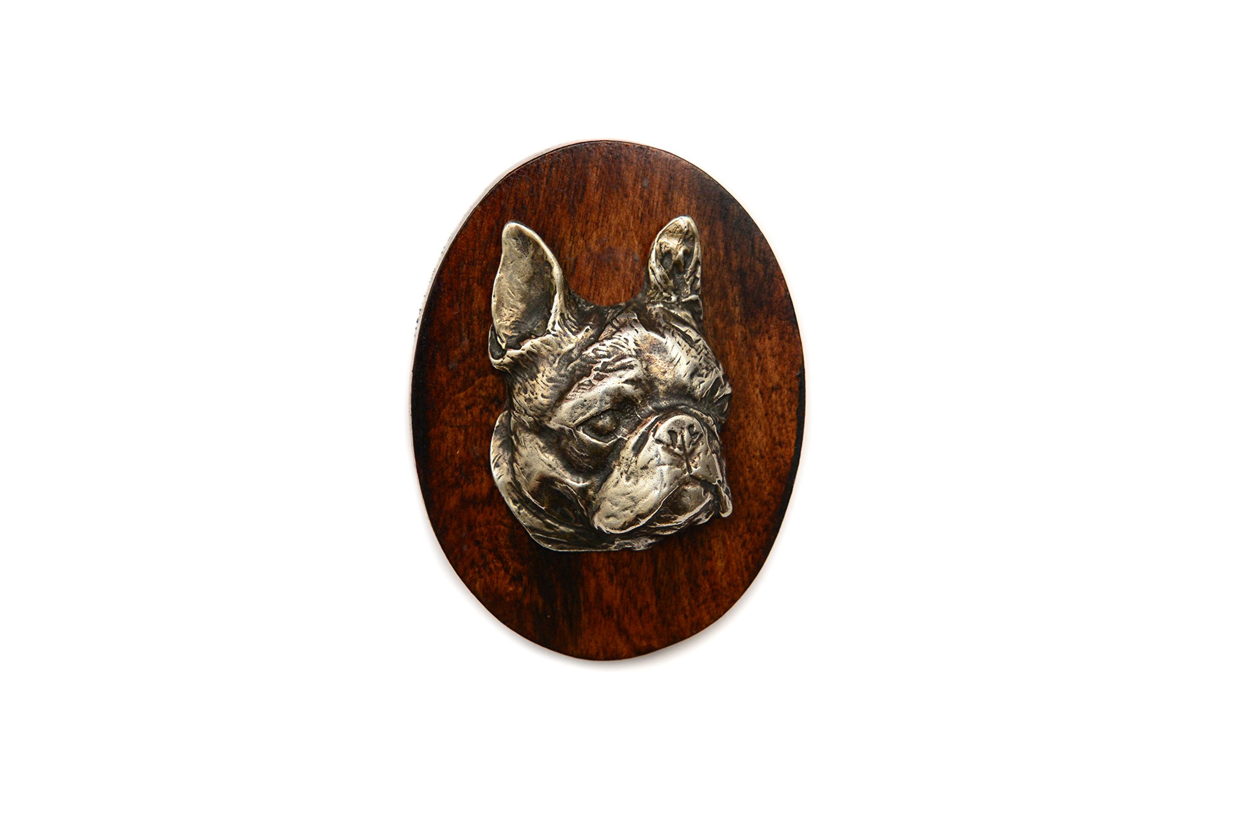Art-Dog Dog Show Ring Clip Number Holder - Brooch with Clip Dog Show Exhibit Number Holder - Handmade Dog Show Accessory – Dog Tag Clip 7x5cm – Boston Terrier — image 1