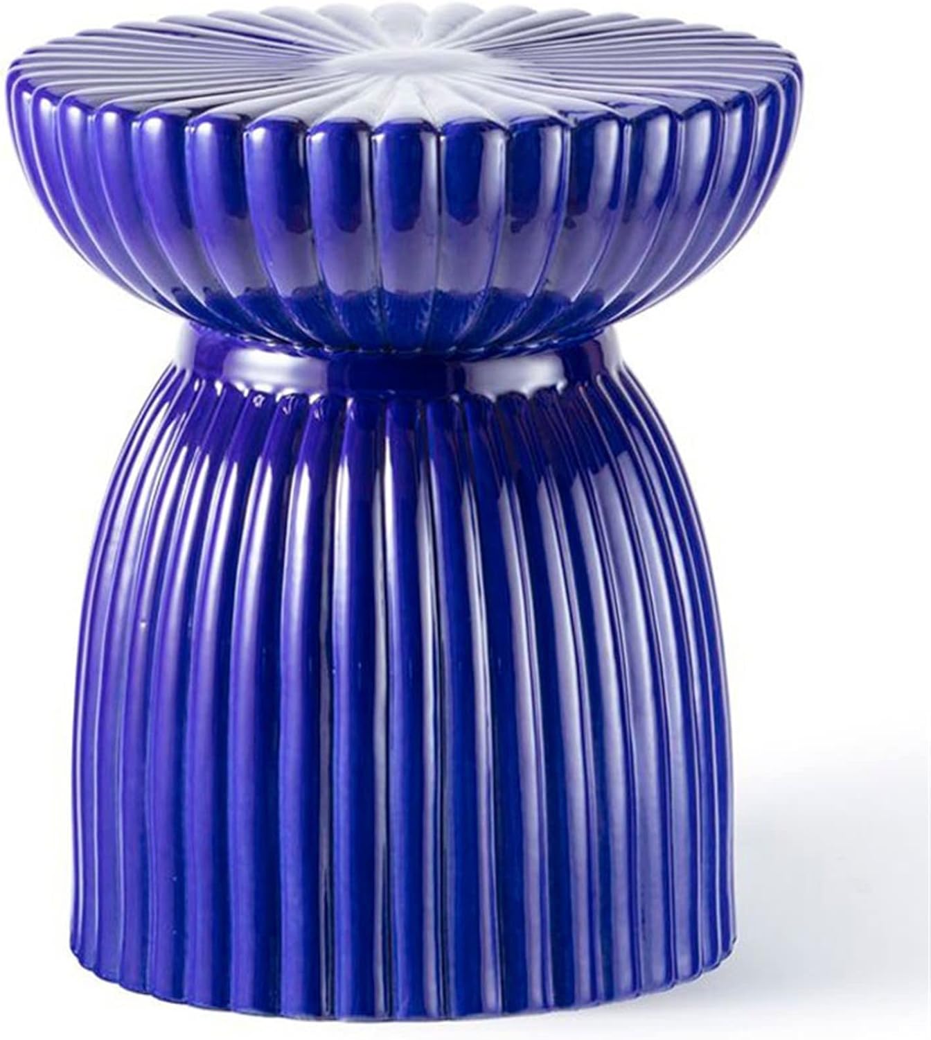 Decorative garden stools, Decorative Ceramic Garden Stool, Glazed Side Table Living Room Shoe Changing Stool, Suitable for Living Room, Balcony, Garden, Etc.(Black)