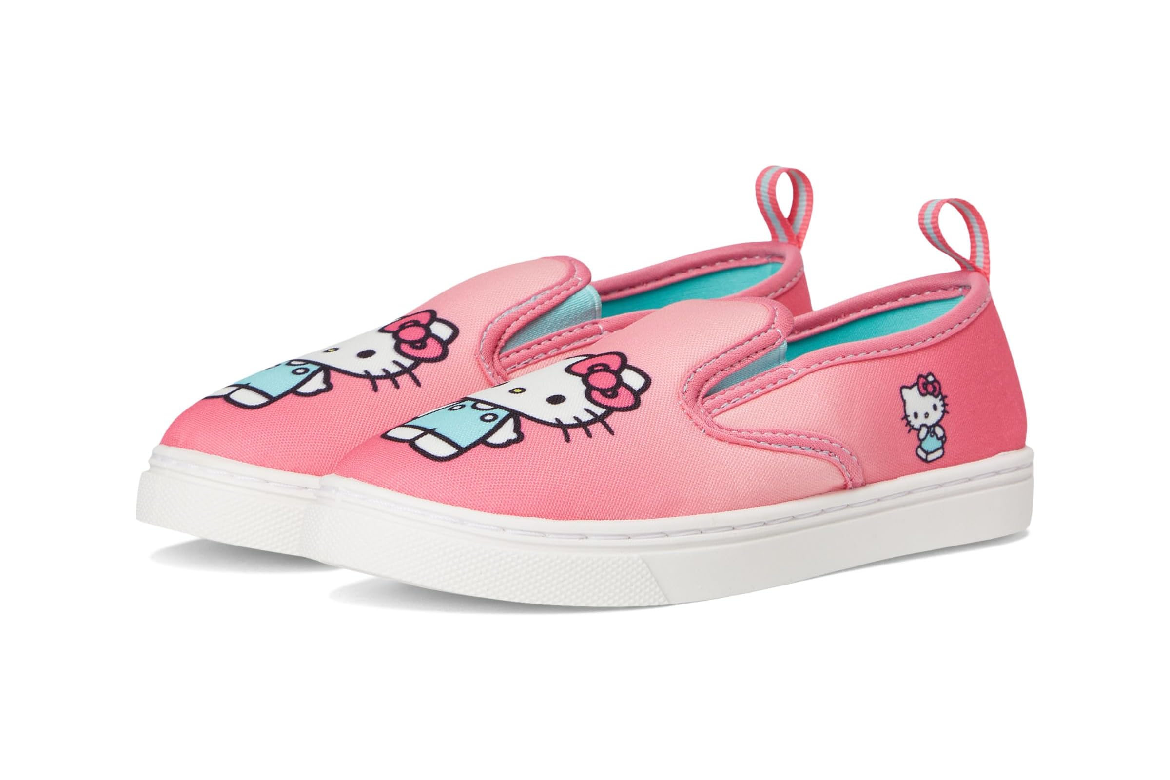 Josmo Hello Kitty Canvas Slip On Sneakers (little Kid/Big Kid)