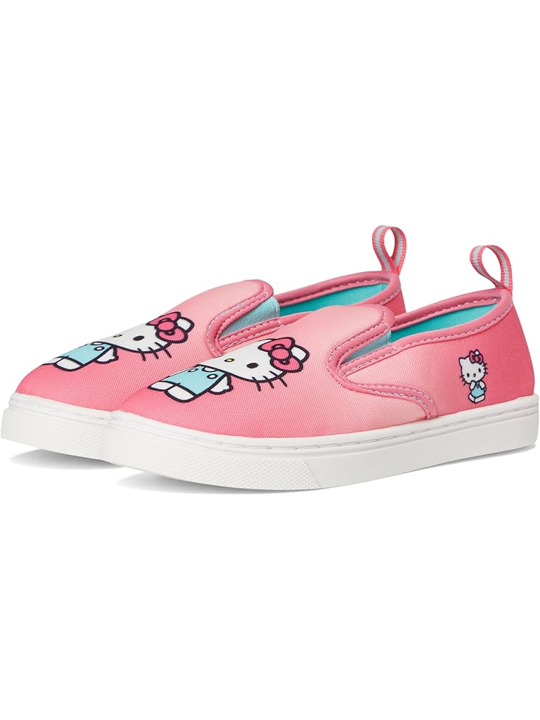 Pink Josmo Hello Kitty Canvas Slip On Sneakers (little Kid/Big Kid)