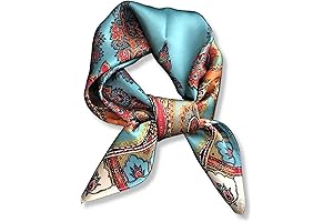 Silk Scarves for Women: 27"x27" Pure Mulberry Silk Square Neckerchief