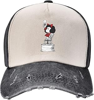 Hommes Rétro Cowboy Chapeau Liberté Féministe Bande Dessinée Dessin Animé Trucker Chapeau Tenue Vintage En Détresse Denim Délavé Casquette De Soleil Pour Hommes Femmes Running Golf Gif le cadeau