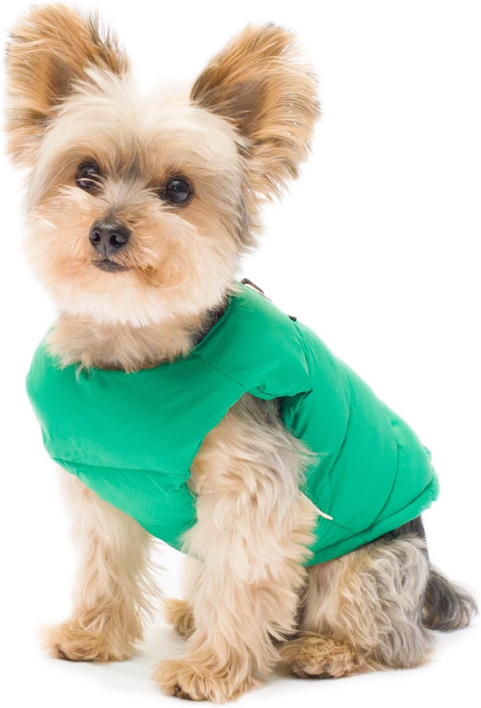 Stinky G Puffy Dog Coat Kelly Green Size #10 Small