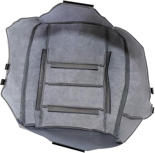 Miniatura 7 de Priprilod Funda de asiento de repuesto para lado del conductor y del pasajero, color gris de cuero y parte superior inclinada, compatible con Ford