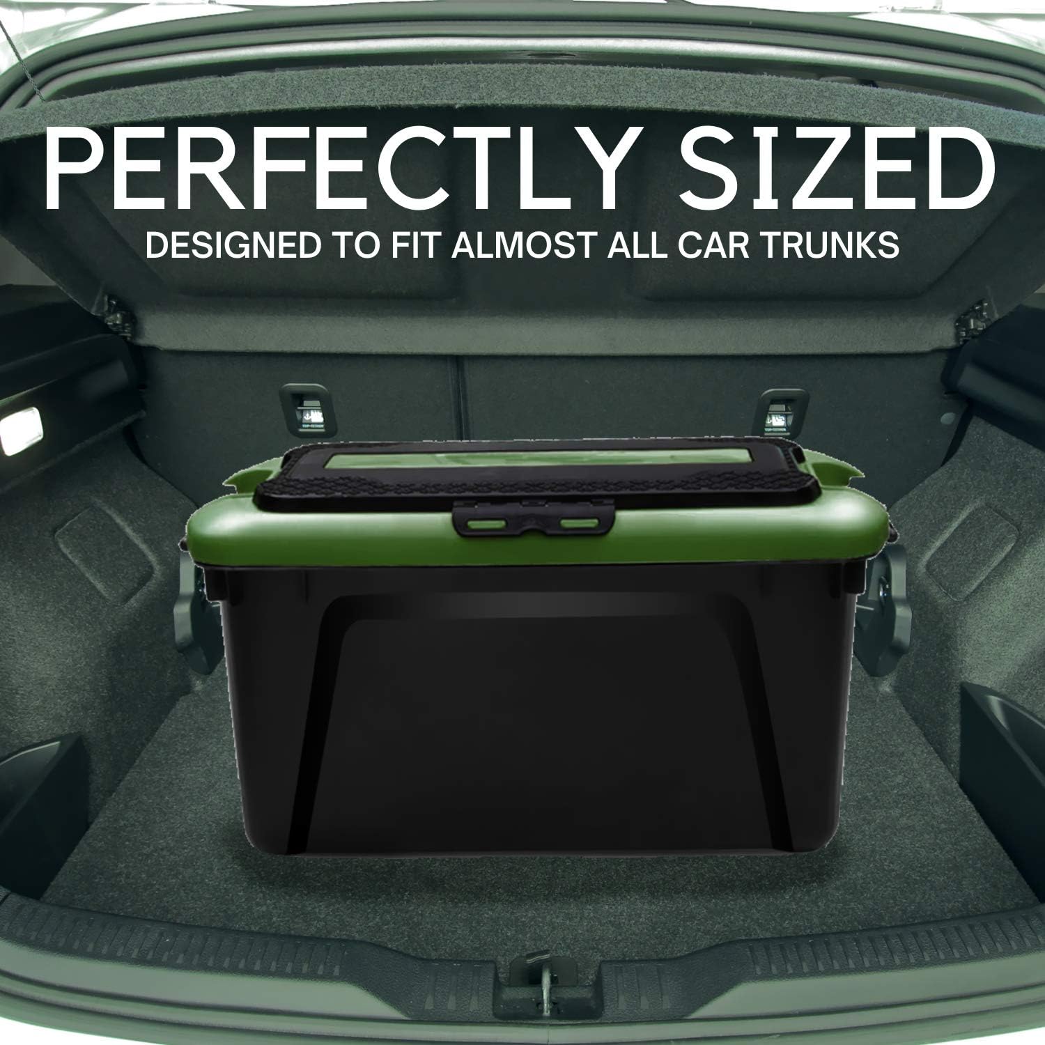 99 Peaks 52.5L Double Layer Storage Bins With Separable Lids, Tool Storage Box, Utility Crates, Lockable Storage Bin, Rugged Storage Container with Lid, Car storage box, large storage containers, large storage box with lid, 52.5L large capacity easy storage : Home & Kitchen