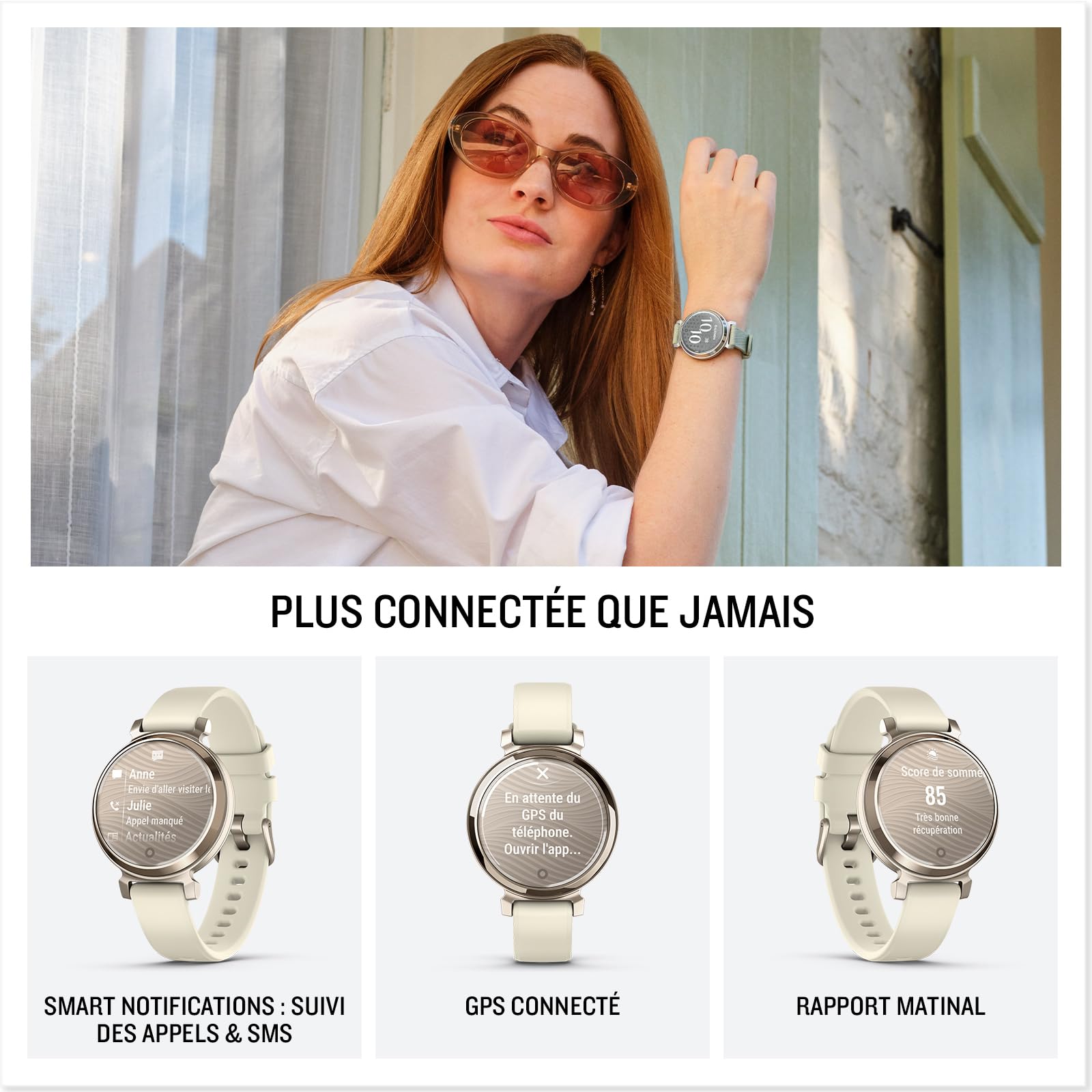 Garmin Lily 2, modische Smartwatch mit hochwertiger Lünette, Gesundheits- & Fitnessdaten für Frauen, 2,54cm Touchdisplay, Smart Notifications & BIS zu 5 Tagen Akkulaufzeit (Generalüberholt)