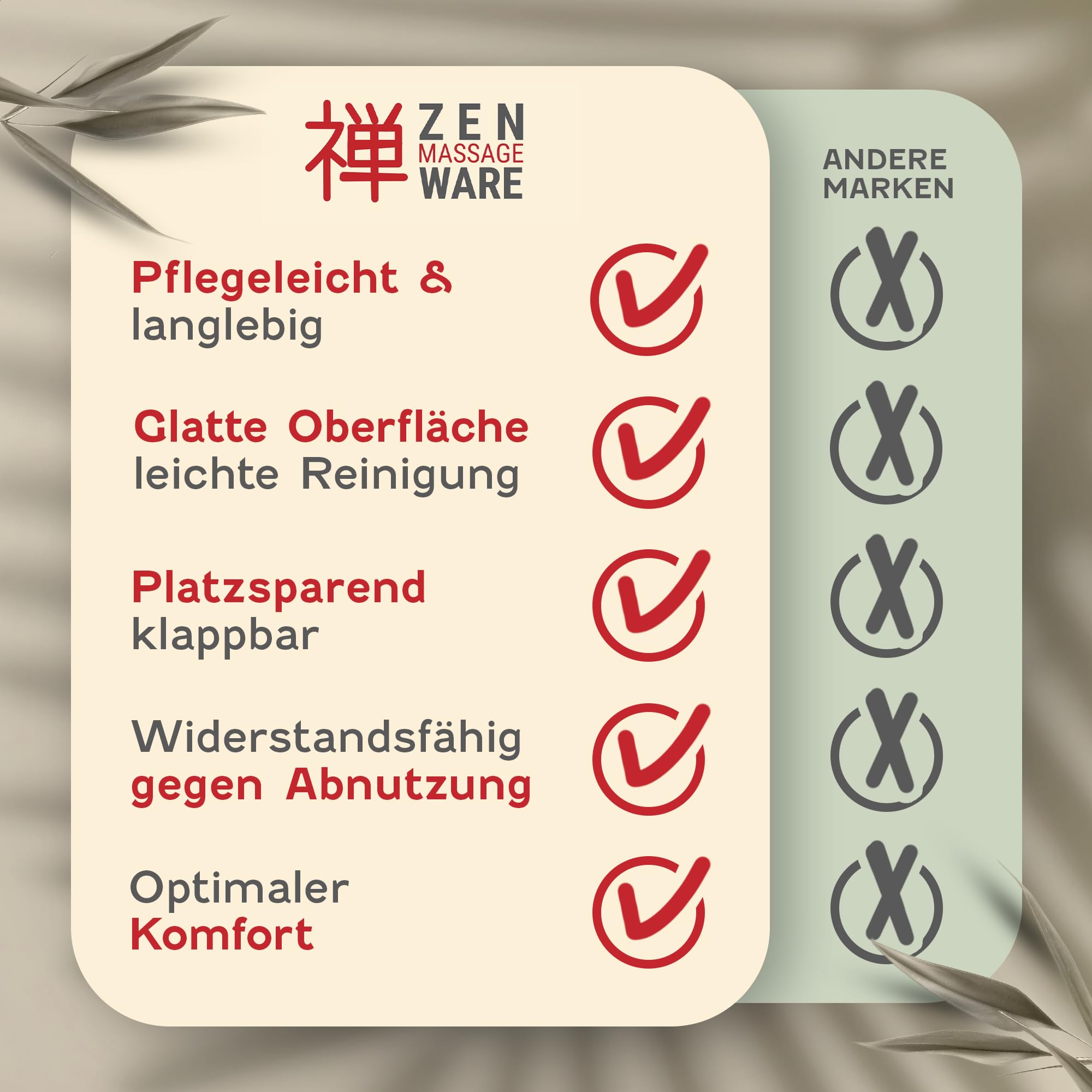 Zen tragbarer Klapphocker faltbar aus Holz 48 x 33 x 33 cm vielseitige Hocker ideal als Massage Zubehör Falthocker, Friseurhocker, Kosmetikhocker, Arzthocker - Klappstuhl geplostert & bequem (Cremé)