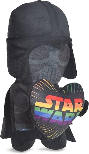 Miniatura 2 de STAR WARS Pride Darth Vader Burst Heart Squeaker - Juguete para mascotas de 9 pulgadas Darth Vader Love Rainbow Squeaky Pet Toy Dog Toys  Regalos de