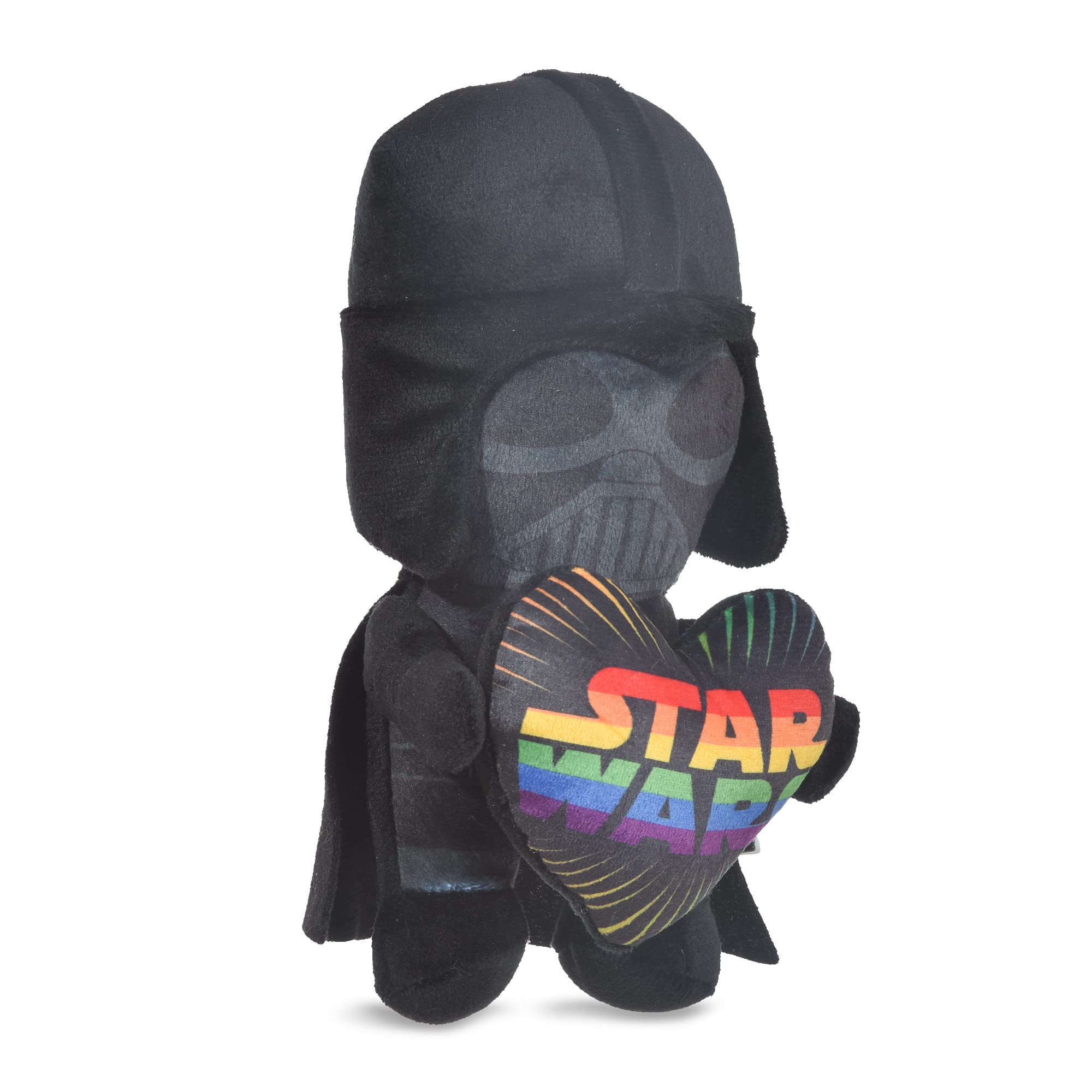 Star Wars: Pride Darth Vader Quietschspielzeug mit Quietschelement, 15.2 cm, Darth Vader Love Regenbogen-Hundespielzeug, Star Wars Geschenke für Haustiere, Regenbogen-Spielzeug für Hunde