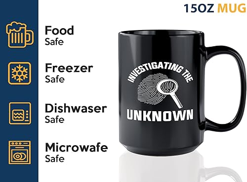 Miniatura 4 de Detective Coffee Mug 15oz Black -Investigating the unknown - Police Officer Cop Patrol Detective Sheriff Law Enforcement Police Academy Student