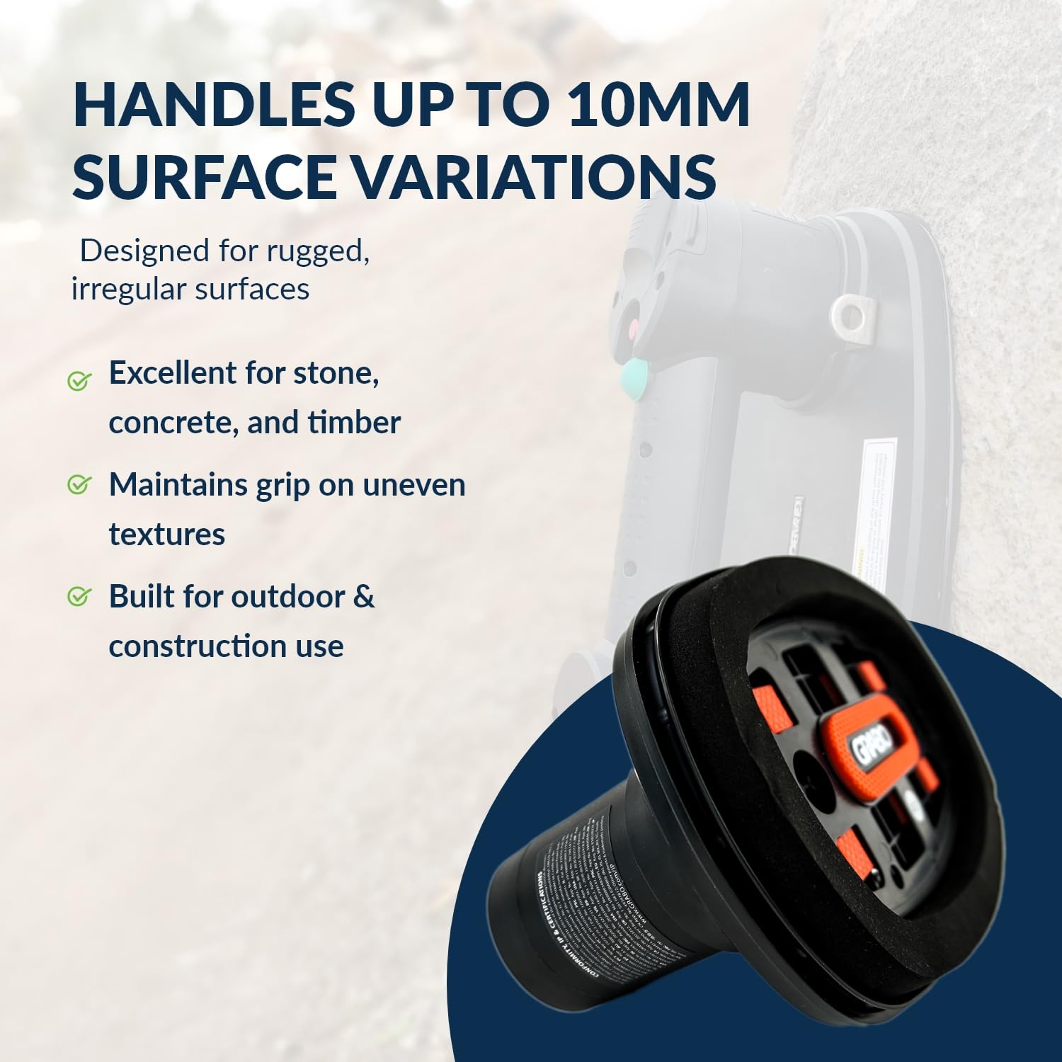 GRABO Rock Seal - Système d'étanchéité pour surfaces inégales | Conçu pour GRABO plus et Pro | Comble les différences de hauteur jusqu'à 1 cm | Compatible avec tous les modèles GRABO