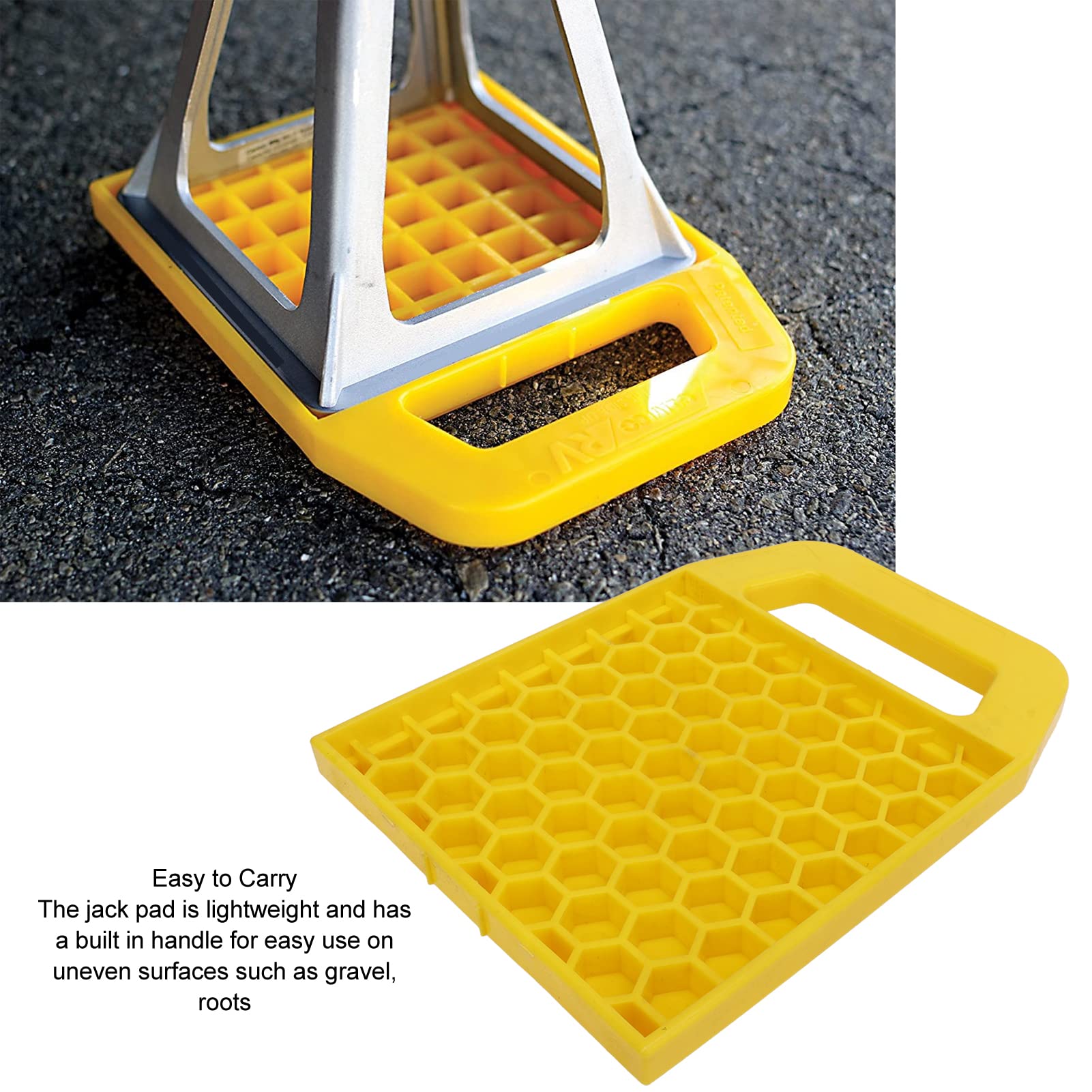 Lot De 4 Patins De Nivellement Antidérapants Pour Cric De Camping-car - Empilables, Renforcés, En Polypropylène - Pour Caravane, Remorque, Voiture