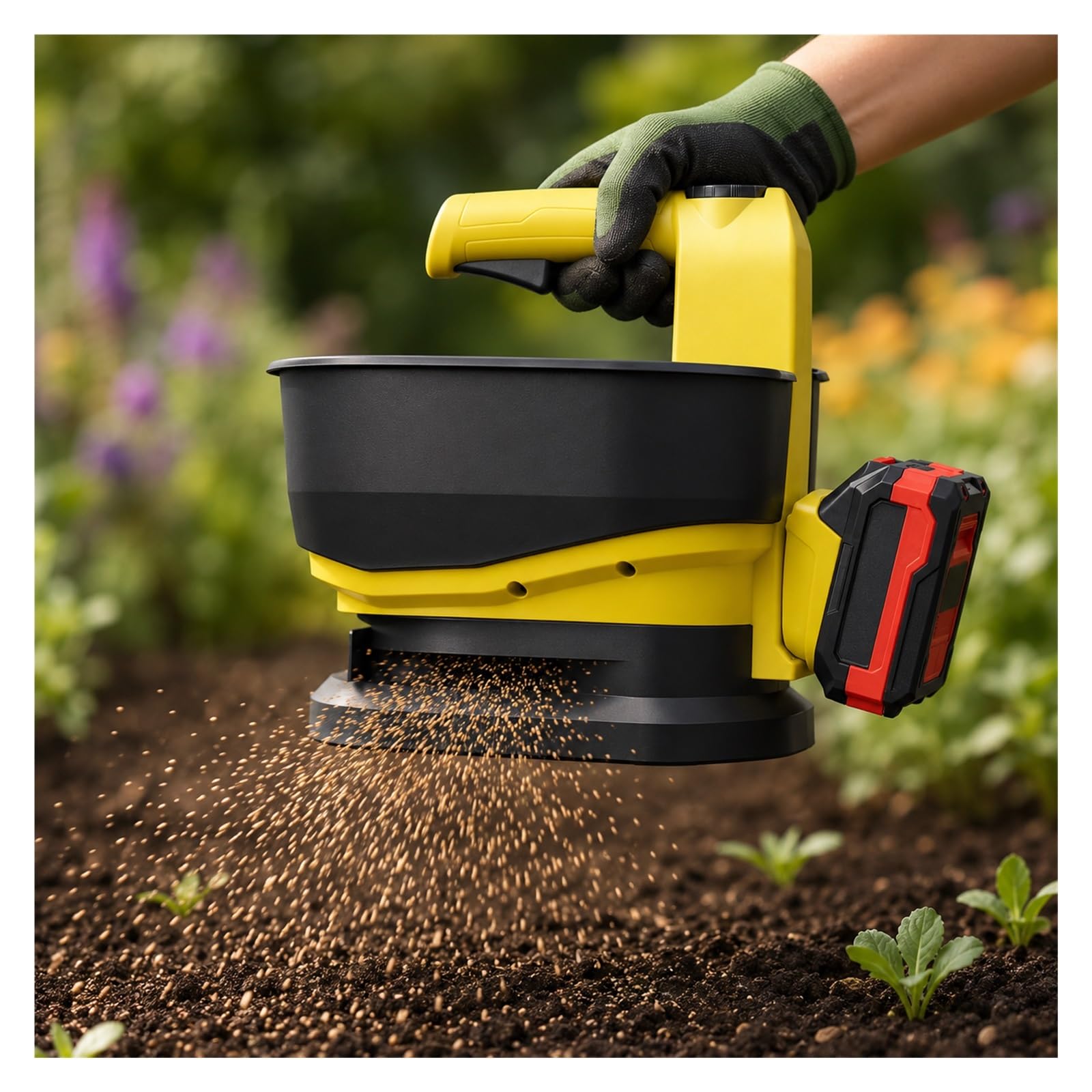 Semoir Portatif, Applicateur de Semences Engrais et Fertilisants