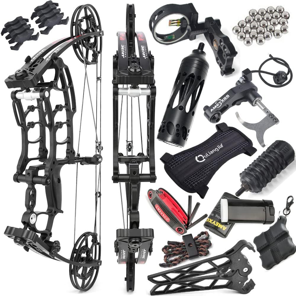 ZSHJGJR Compound Bow Dualuse for Arrows and Steel Ball, Hunting