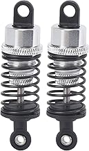 Amortecedor de amortecedor, 63 mm Amortecedor de choque de alumínio RC Amortecedor RC Amortecedor 2 unidades RC Amortecedor de óleo com parafuso de cabeça esférica para peças de(Prata)