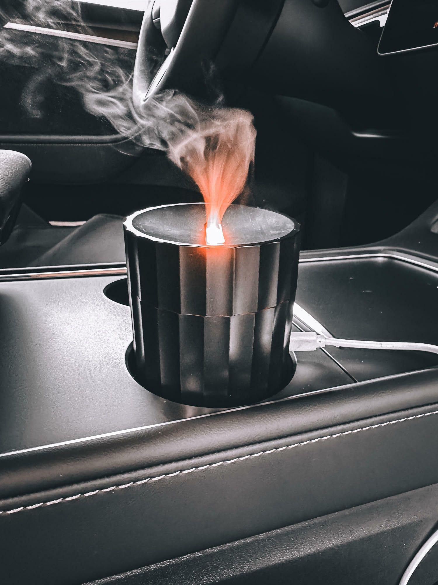 Diffusore aroma Car Flame per auto nero 100ml USB-C