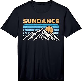 Vintage Sundance Utah Retro Mountain Ski Souvenir Performance T-Shirt