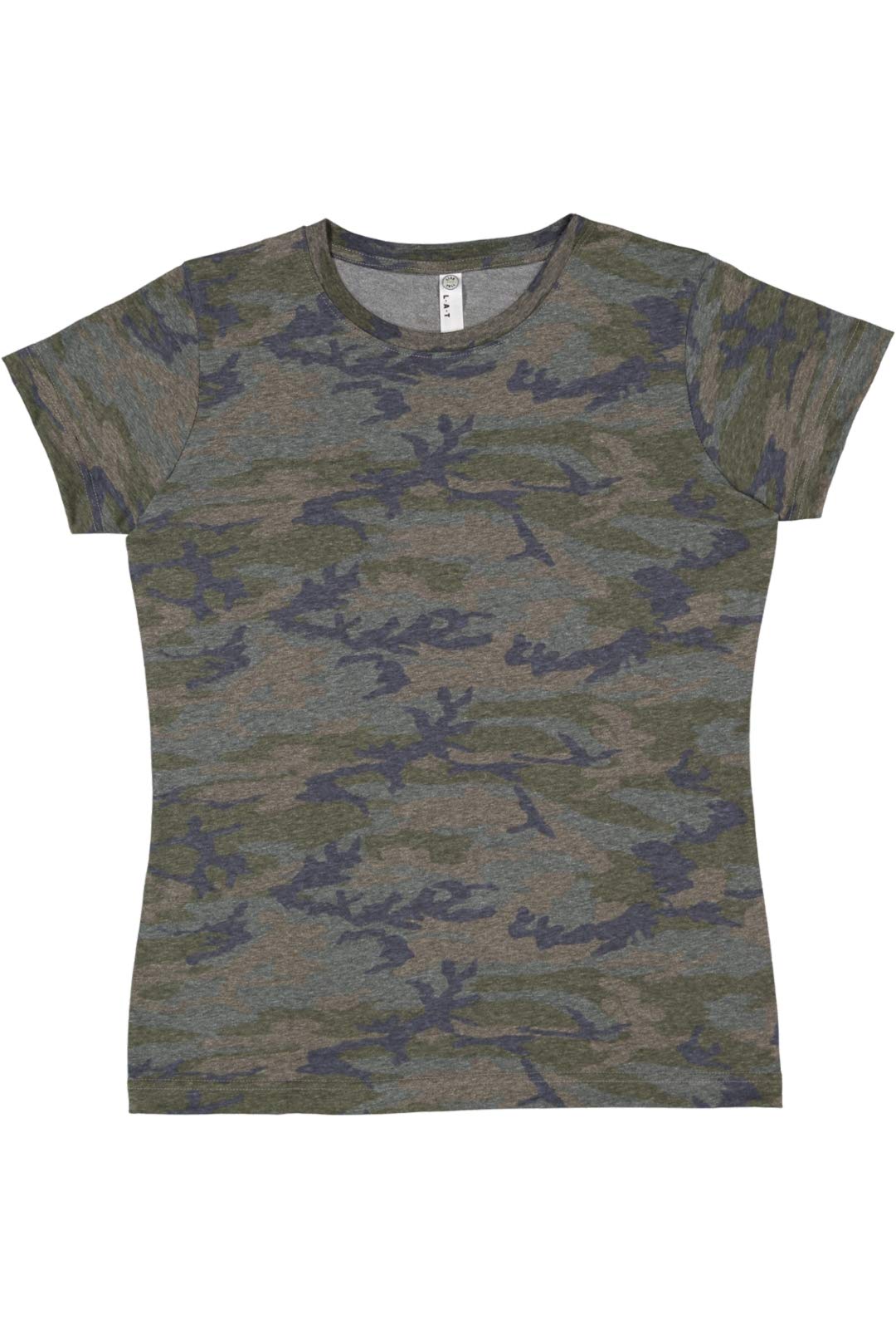 LATWomen 100% Cotton Jersey Crew Neck Short Sleeve Tee (3516)