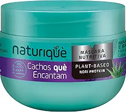 Máscara Capilar, Para cabelos Cacheados e Crespos, Cachos què encantam, Com manteiga de Cacau e babosa, 300ml