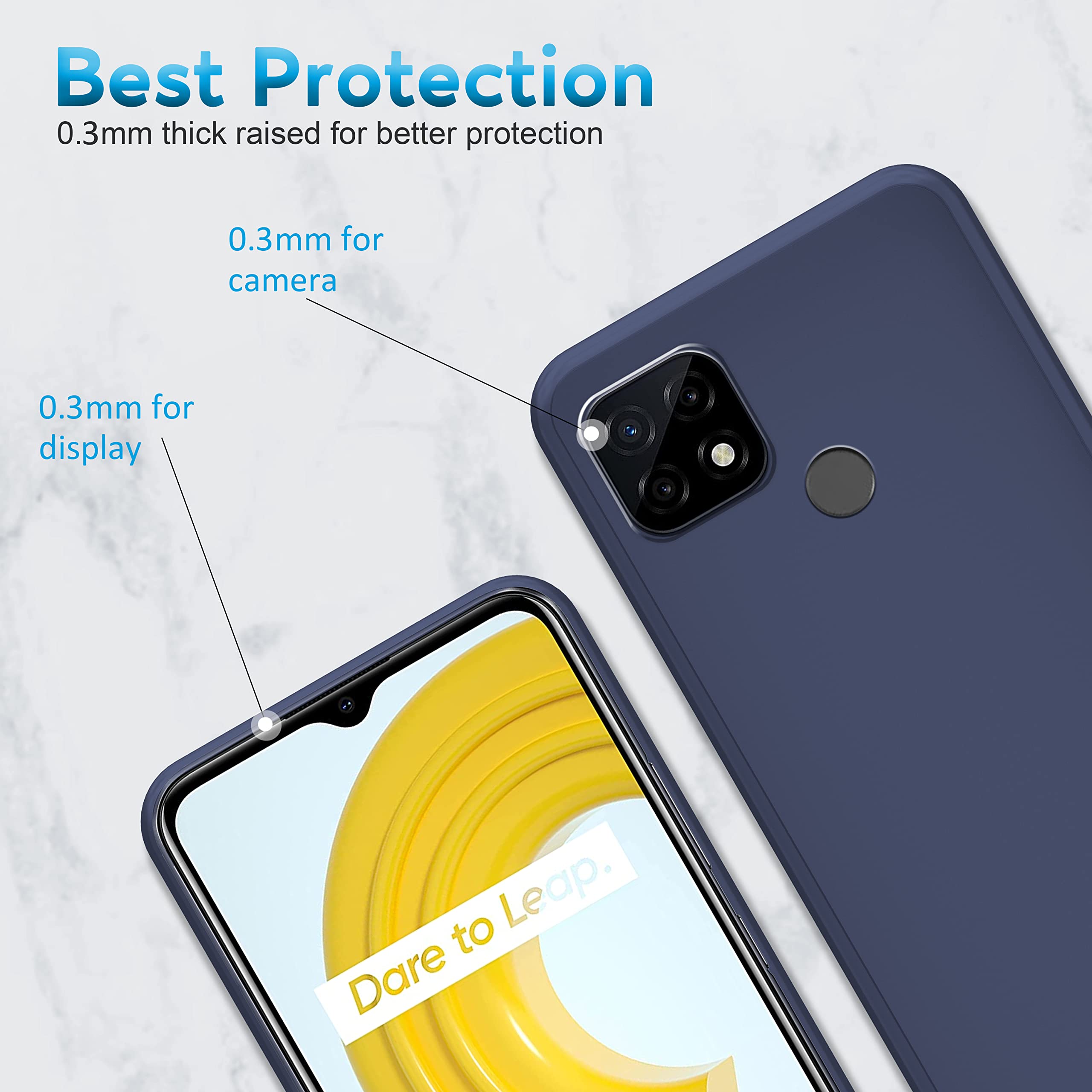 N NEWTOP Cover Compatibile Per Realme C11 2021 / C20, Custodia TPU SOFT