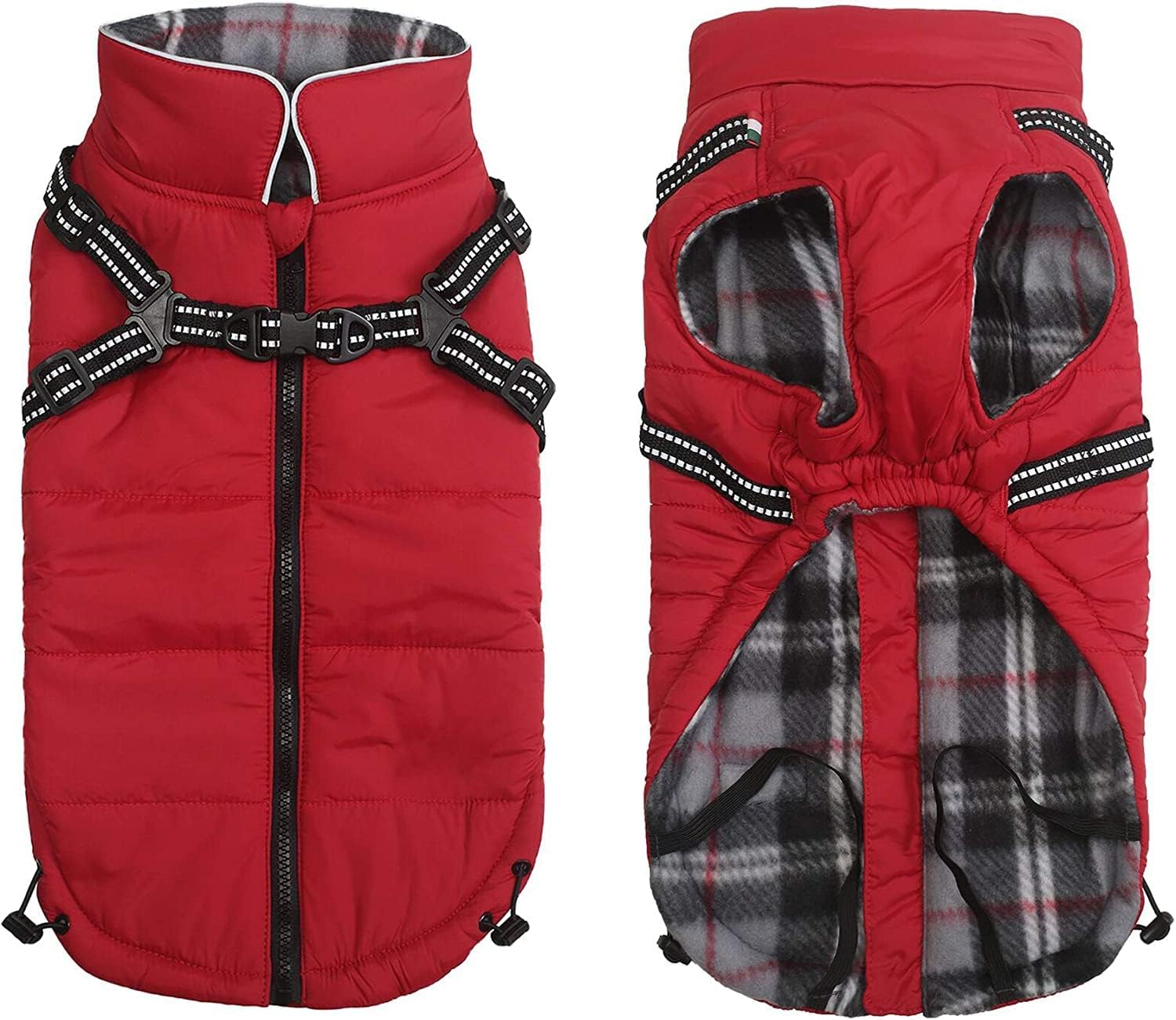 Winter Warm Coat Pethiy Waterproof Dog Winter Jacket with harness ...