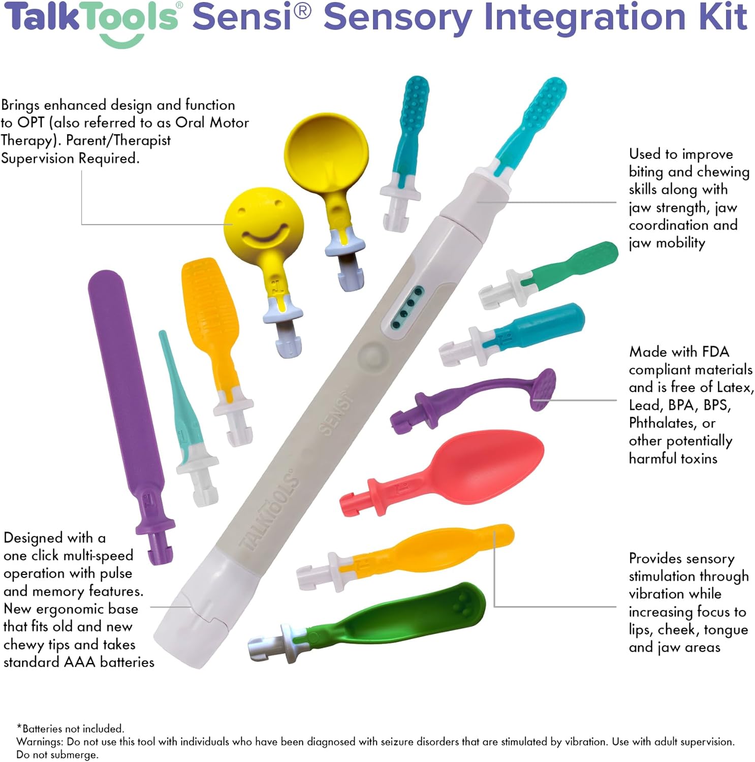 TalkTools Sensi Grey: 12 TIP KIT - Essential Kit