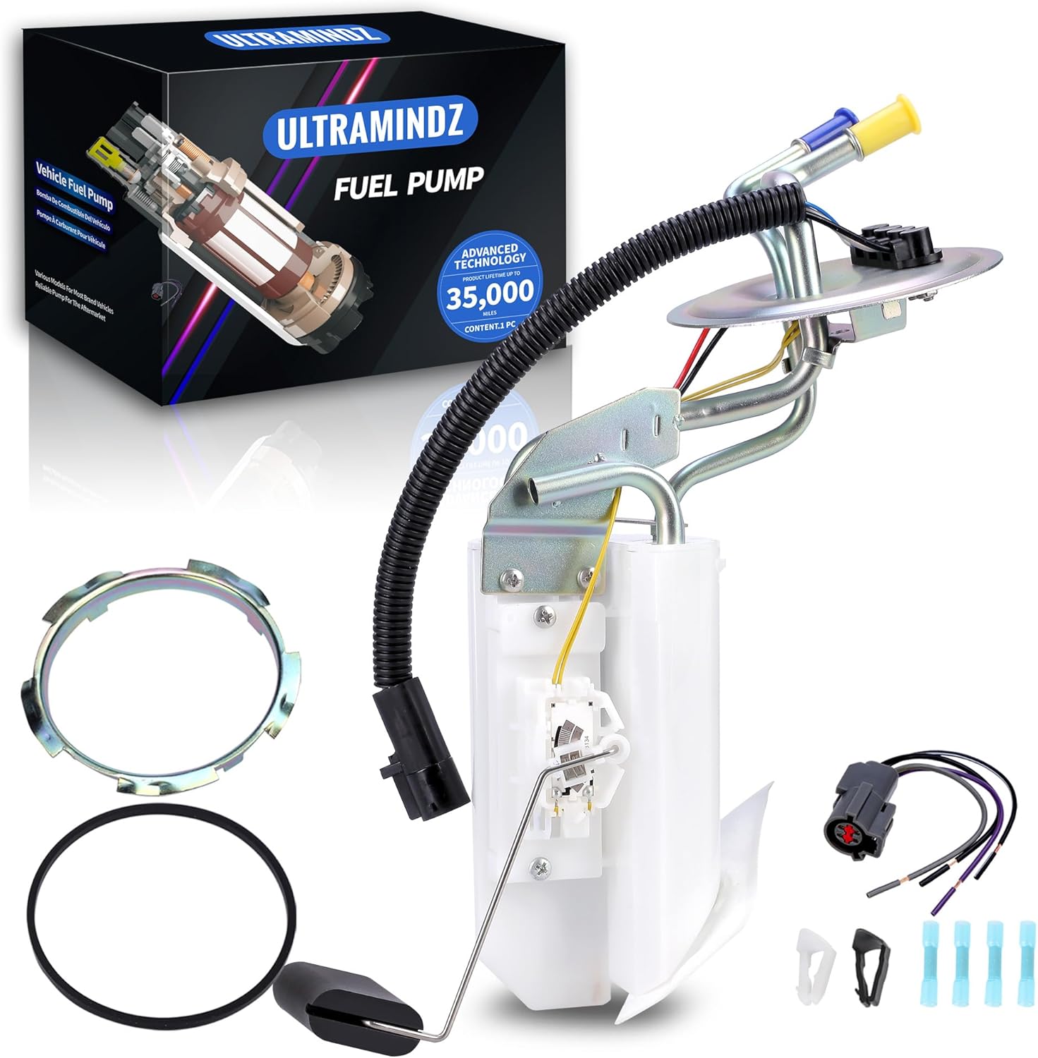 SP2007H Rear Fuel Pump for Ford F-150 F-250 F-350 F Super Duty 1992-1997 4.9L 5.0L 5.8L 7.5L with 18 Gallon Tank F6TZ9A407CA