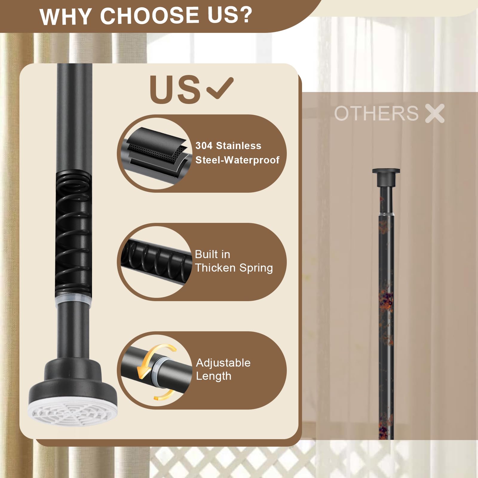 Shower Curtain Rod - Image 3