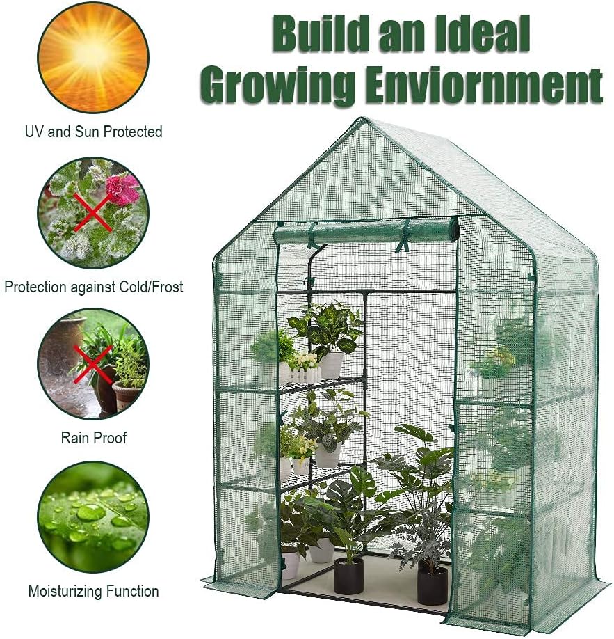 Diagram showing the benefits of the greenhouse for plant growth