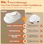 Hand Massager with Heat and Compression Personal Shoulder and Foot Massage Machine Electric Hand Warmer for Ladies Held Kneading Hands Warmers Wrist Finger Compression Gloves Hand Messaging Devices