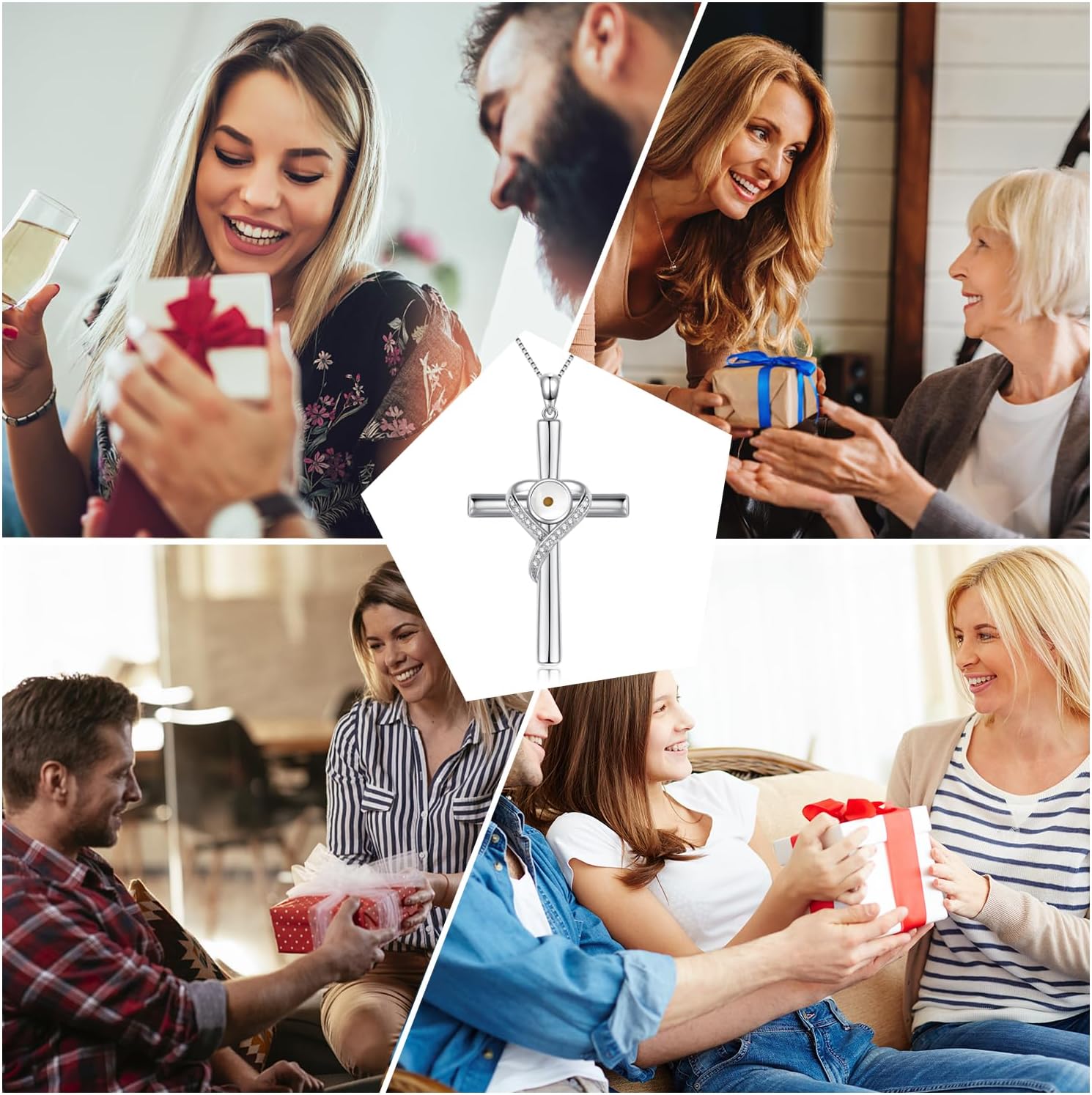 TwoAnts Mustard Seed Necklace 925 Sterling Silver Faith Cross Pendant Necklace Inspirational Religious Necklace Christian Jewelry Gift for Women - Image 7