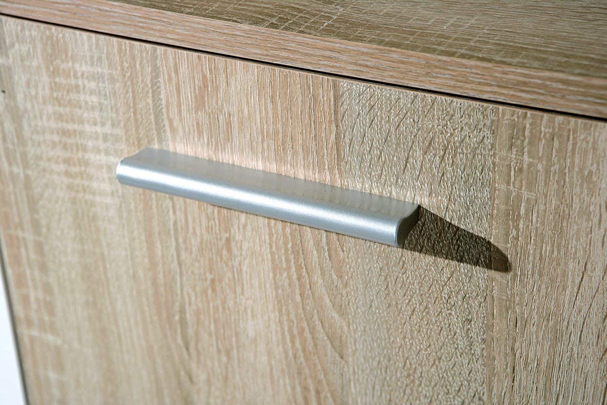 AVANTI TRENDSTORE - Fianna - Comó 6 ante in legno laminato nel colore quercia sonoma/bianco. Dimensioni LAP 77,2x112,7x29,6cm