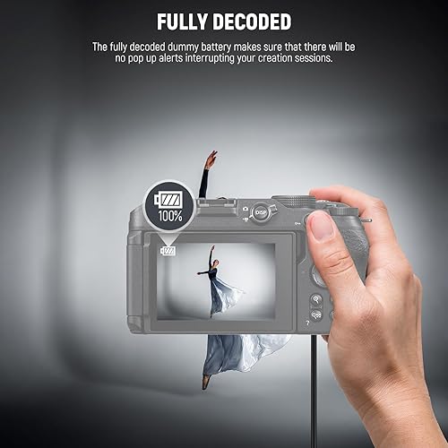 Vista 19 de NEEWER Batería ficticia con adaptador de corriente de repuesto para EP-5B/EN-EL15, fuente de alimentación compatible con Nikon Z5 Z6 Z7 Z6II Z7II