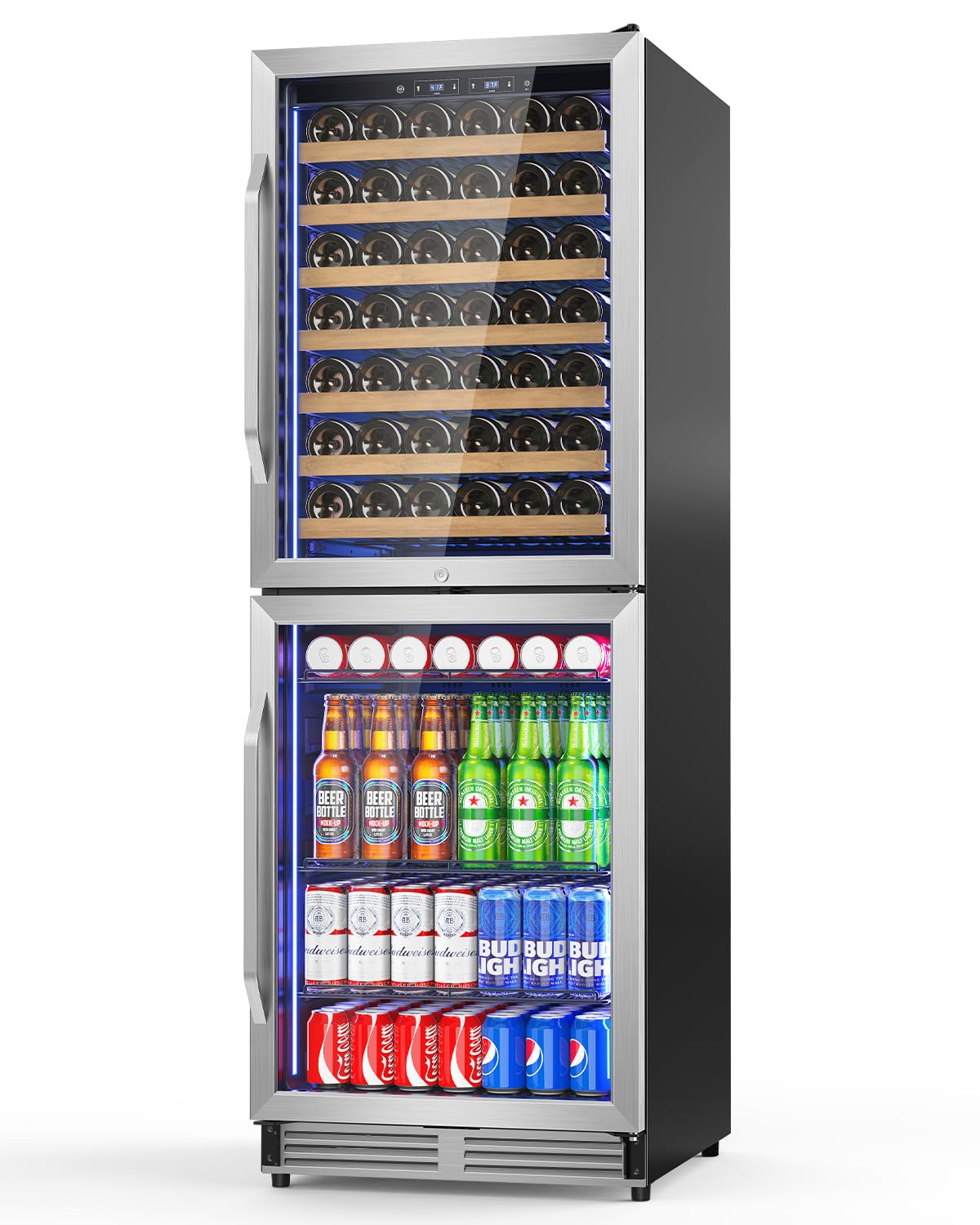 Velivi 24 Inch Dual Zone Wine and Beverage Refrigerator