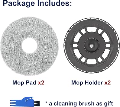 Mop Pads and Holders for Dreame L20 L40 X30 X40 Ultra/Mova E30 Ultra