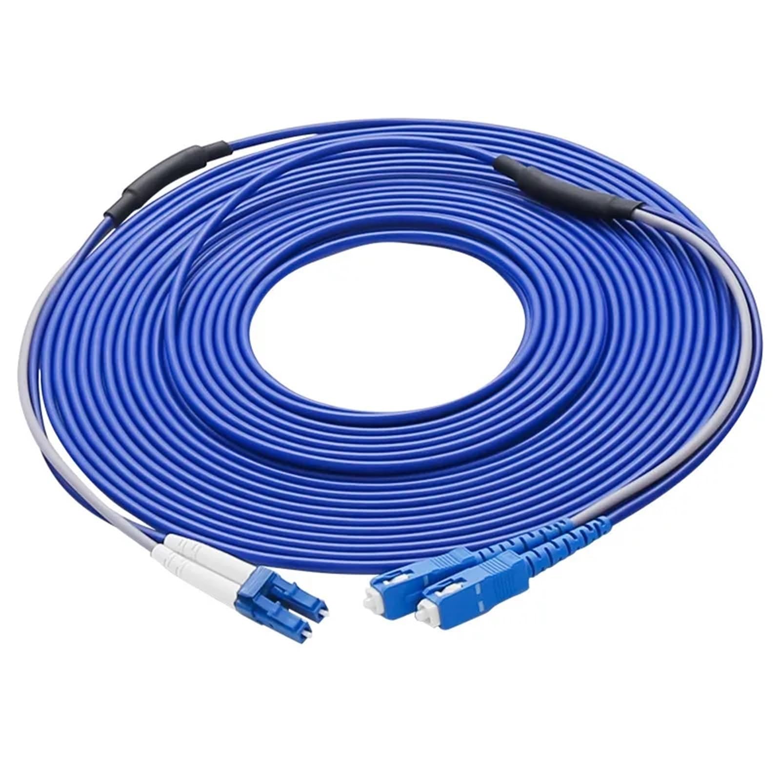 Câble de raccordement blindé en fibre optique étanche, mode unique 2 cœurs, 150 m/200 m, cordon de raccordement 3 mm (FC-FC 150 mètres)