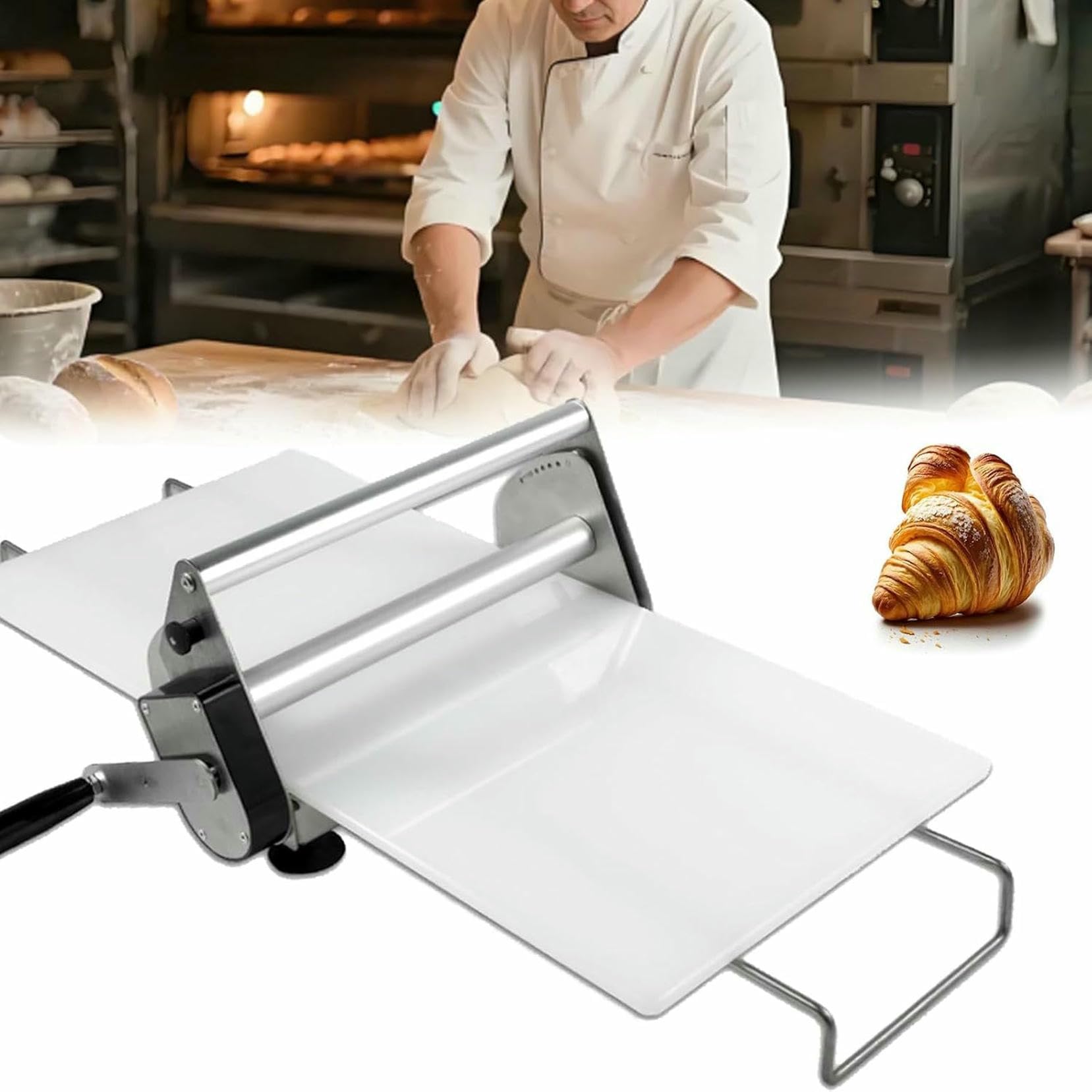 Laminadora de masa compacta con espesor ajustable para croissants perfectos 1