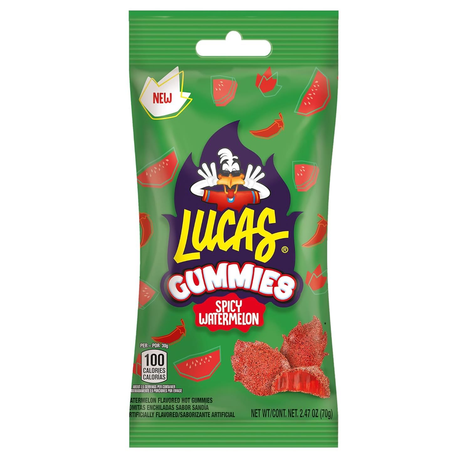 Lucas Spicy Gummies Watermelon Flavored 12 pack, 29.6OZ – Share the Heat this Valentine's Day