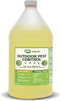 Mosquito Magician Liquid Concentrate - Kills Mosquitoes, Fleas, and Fire Ants - Use with Pump or Backpack Sprayers, Foggers, or Automatic Misting Machines - Ideal for Yards, Lawns, Patios - 1 Gallon
