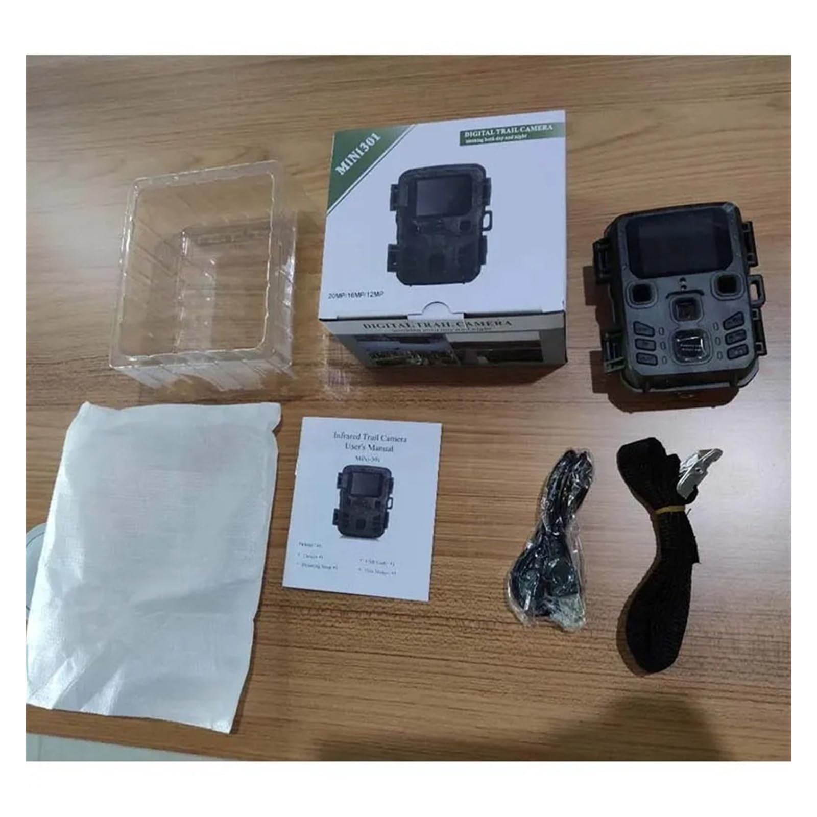 Kamera Obserwacji Dzikiej Przyrody Kamera Obserwacyjna Myśliwska 20MP 1080P Zewnętrzne Kamery Dzikiej Przyrody Harcerstwo Nadzór Mini301 Noktowizor Fotopułapka Z Czujnikiem PIR(Only mini600)
