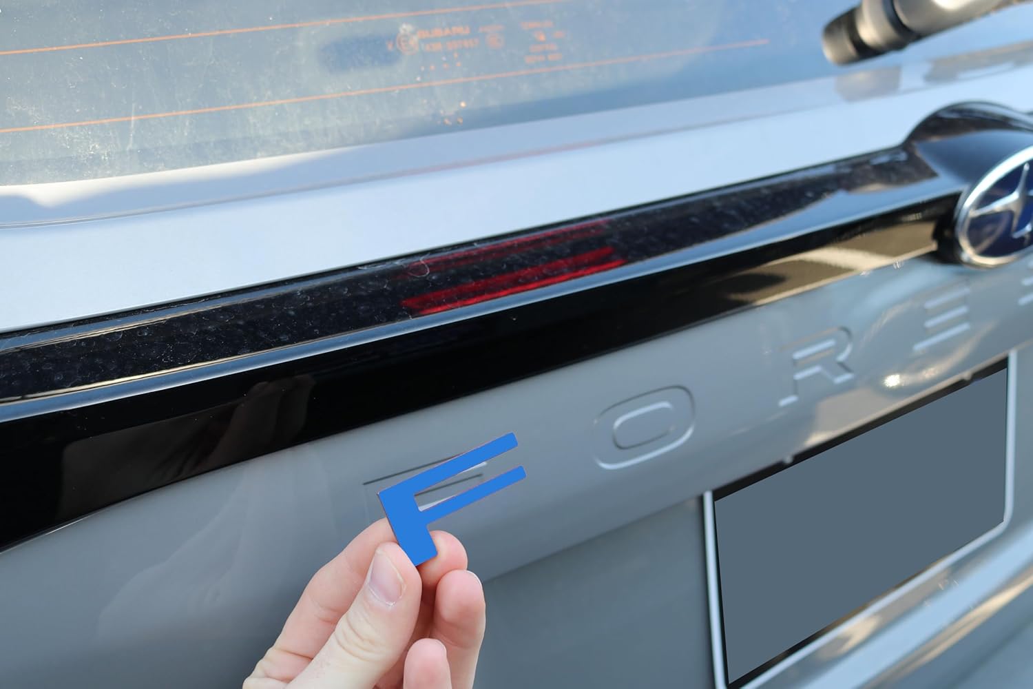 Limitless-Parts Rear Trunk Tailgate Letter Inserts Compatible with 2025 Subaru Forester New Body Style 1/16" Letters with Adhesive- Blue