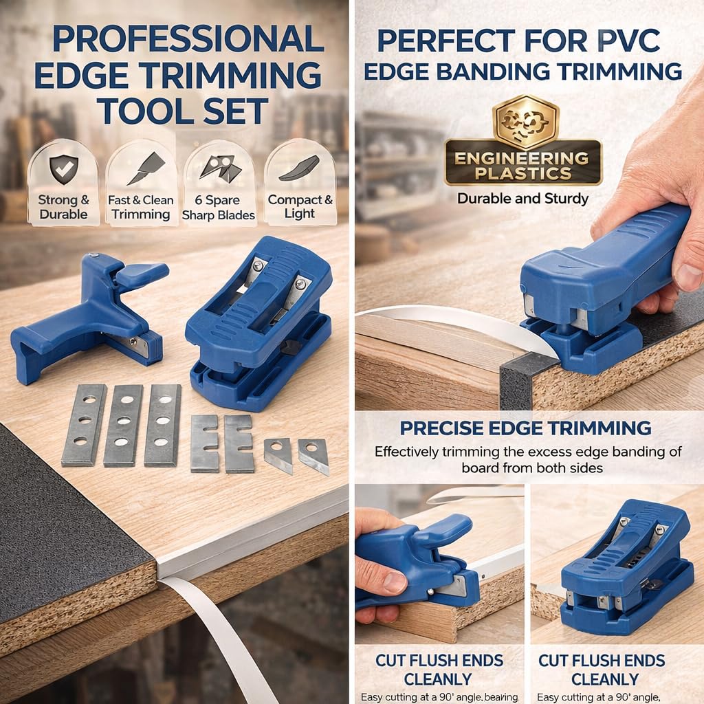 Recortadora de cantos profesional para madera contrachapada, melamina y muebles