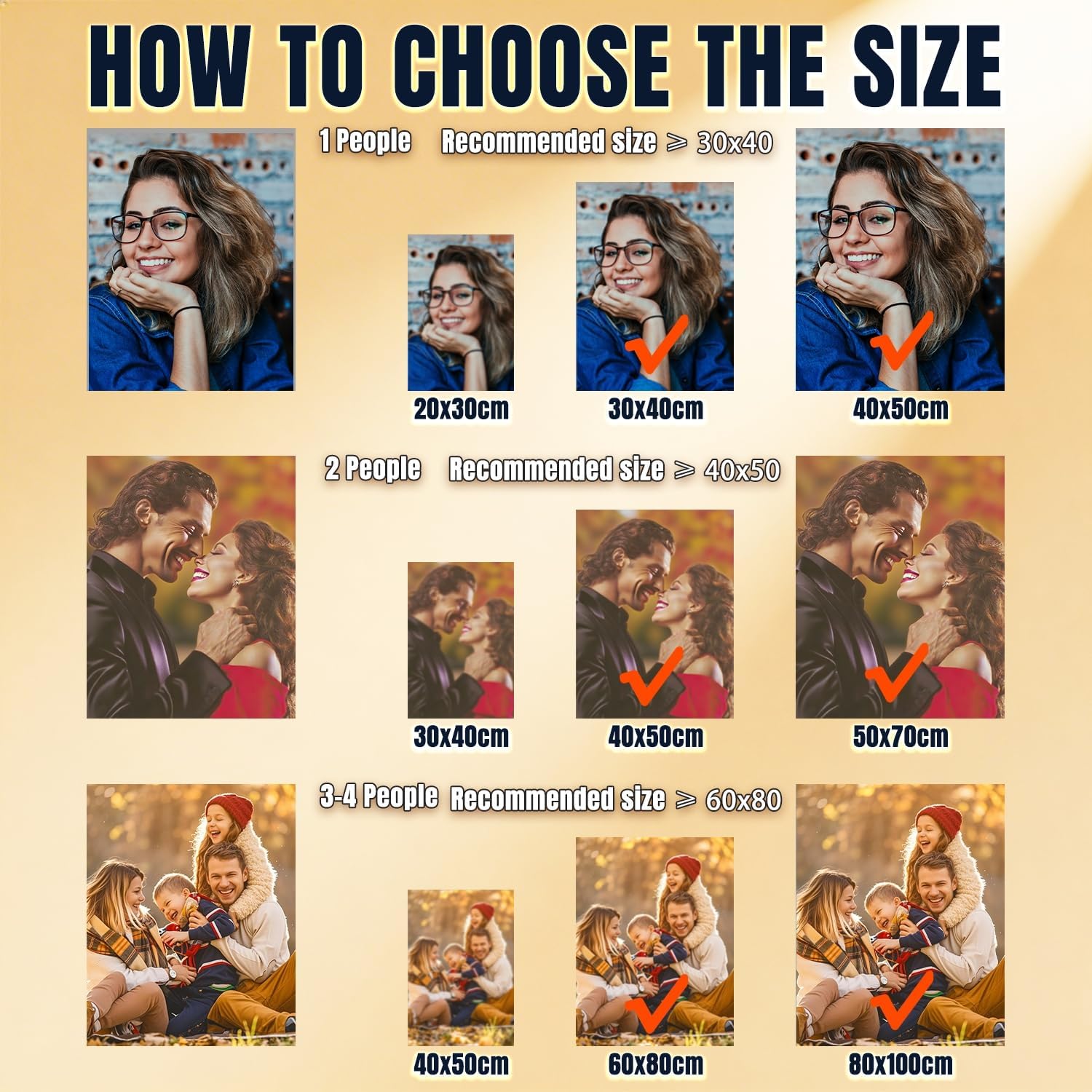 XINYIMAI Personalized Diamond Painting from Photo - Custom 5D DIY Kit for Adults, Gift Idea, Home Wall Decor, Round & Square Drills