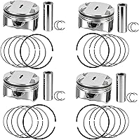 Hututimo Engine Pistons Rings Kit for 2.4L Chevy Equinox, Buick LaCrosse, GMC Terrain - Replaces 12608531, 12578324
