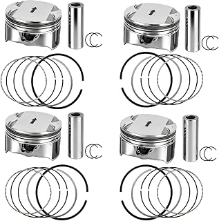 Hututimo Engine Pistons Rings Kit for 2.4L Chevy Equinox, Buick LaCrosse, GMC Terrain - Replaces 12608531, 12578324