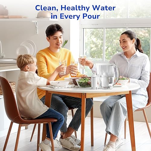 Miniatura 8 de Fil-Fresh Paquete de 3 filtros de agua de repuesto para jarras y dispensadores de agua Brita, certificado NSF 53 y 42 para reducir cadmio, mercurio,
