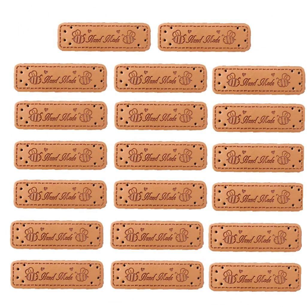 Amazon | 革タグ ハート handmade 穴あけ 手作り ハンドメイド